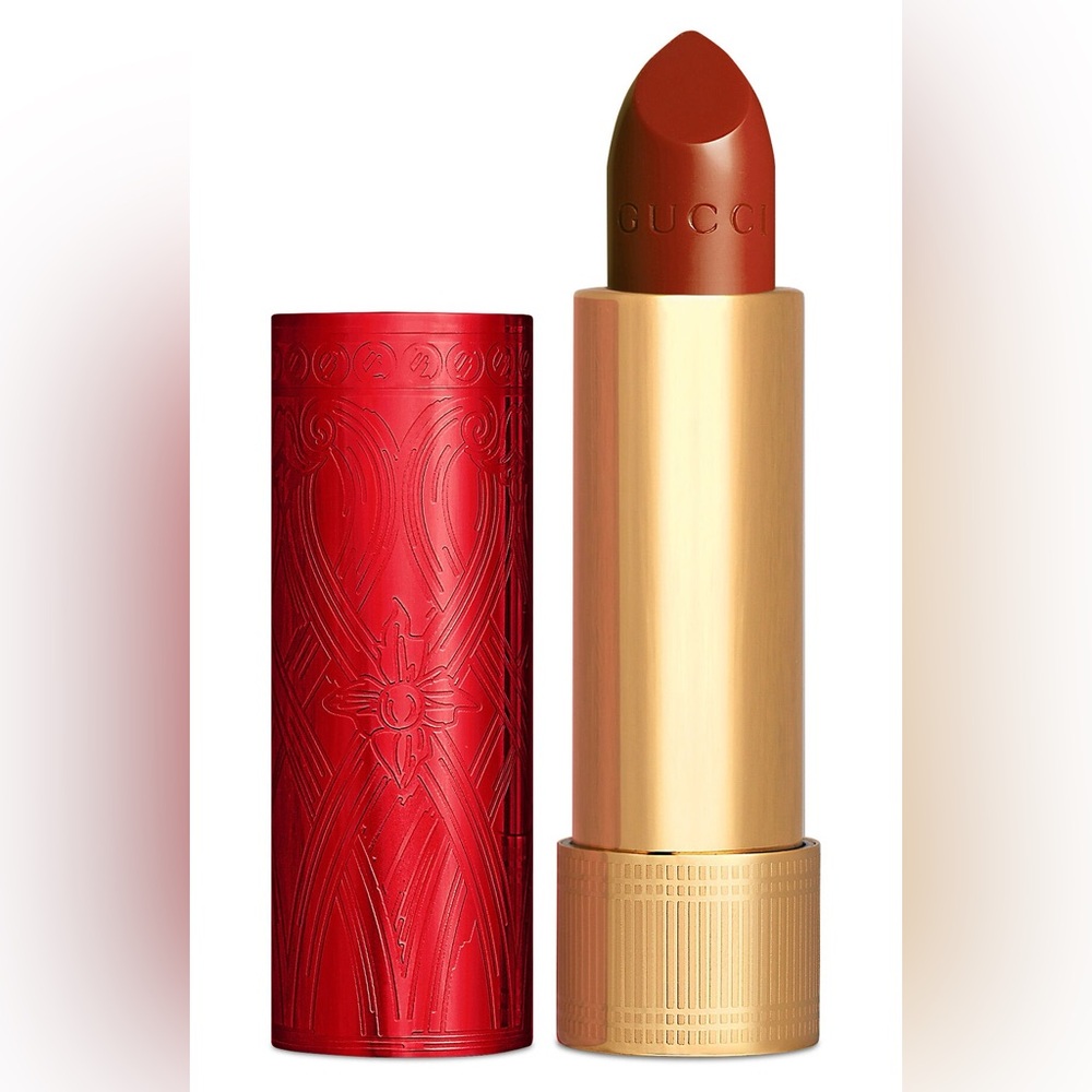 🆕 GUCCI Rouge à Lèvres Long-Lasting Satin Lipstick in Color 505 Janet Rust NIB
